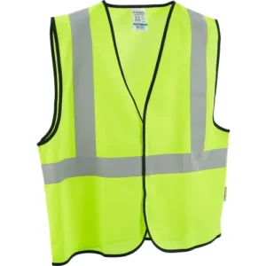 Class 2 Hi-Vis Safety Vest, Solid Polyester