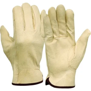 Pigskin Leather Driver's Gloves with Keystone Thumb - Pkg Qty 12